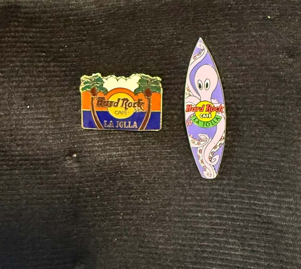 Hard Rock Cafe La Jolla Pin Lot - 2 Pcs
